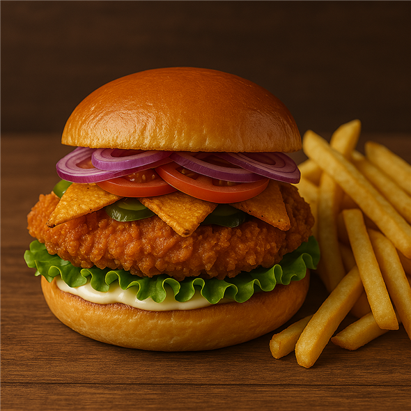 Nachos Triangel Chickenburger