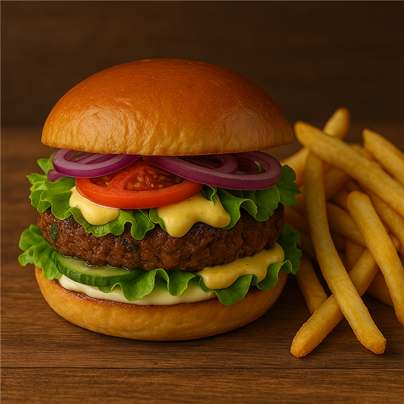 Vegetar Bearnaise burger