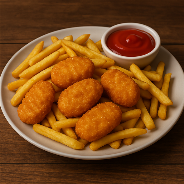 5 nuggets + pommes frites