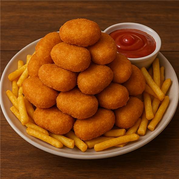 20 nuggets + pommes frites